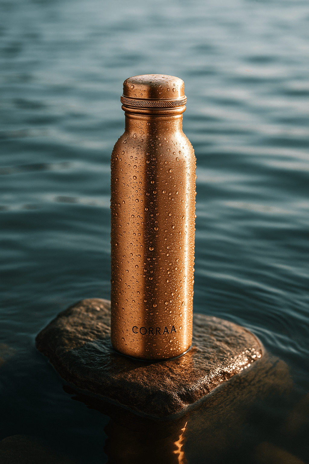 Corraa Classic Copper Bottle – 950 ml - Image 3